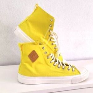 P.F. Flyers Bright Yellow High-Top Sneakers